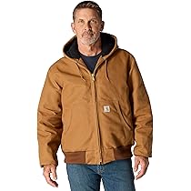 Buy Carhartt Men's Quilted Flannel Lined Duck Active Jacket J140